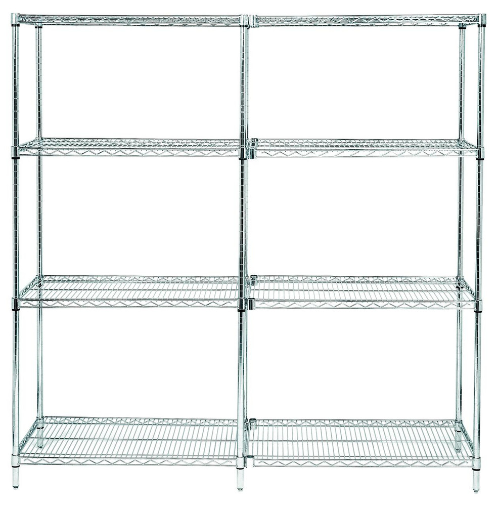 Chrome Wire Shelving Add-On 30"D x 42"W x 54"High