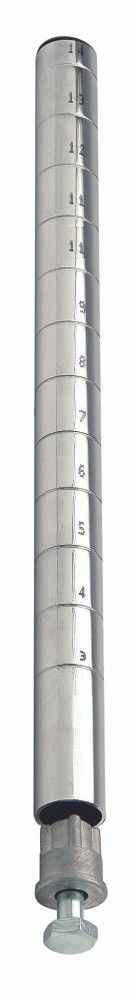 P96C Chrome Wire Shelving Post 96"