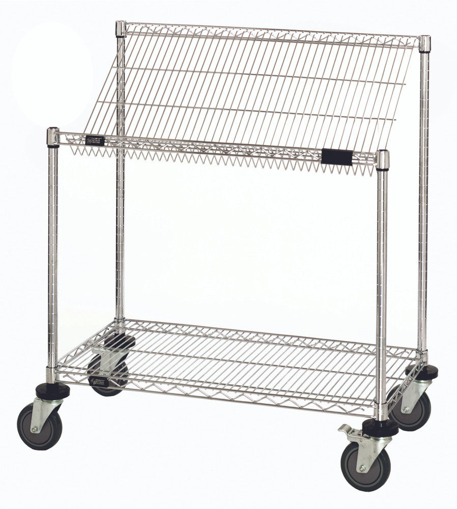 M1848SL34C Wire Work Station Cart 18" x 48"