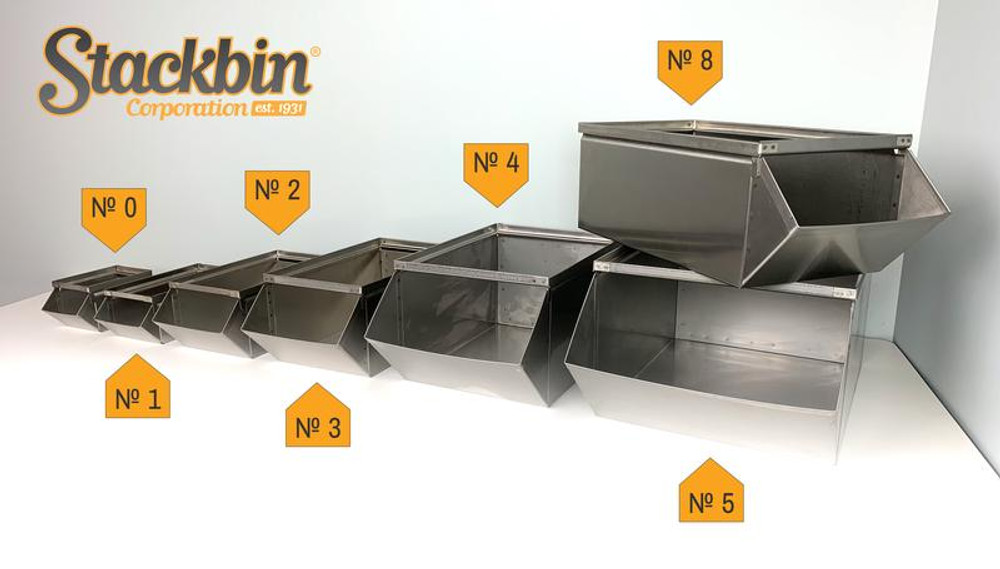 1-8SB-SS № 5 Stainless Steel Stackbin