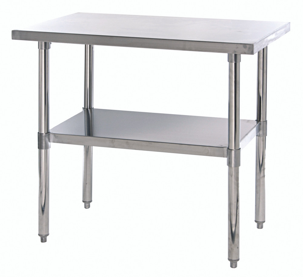 SST-2436U Stainless Steel Work Table with Adjustable Undershelf