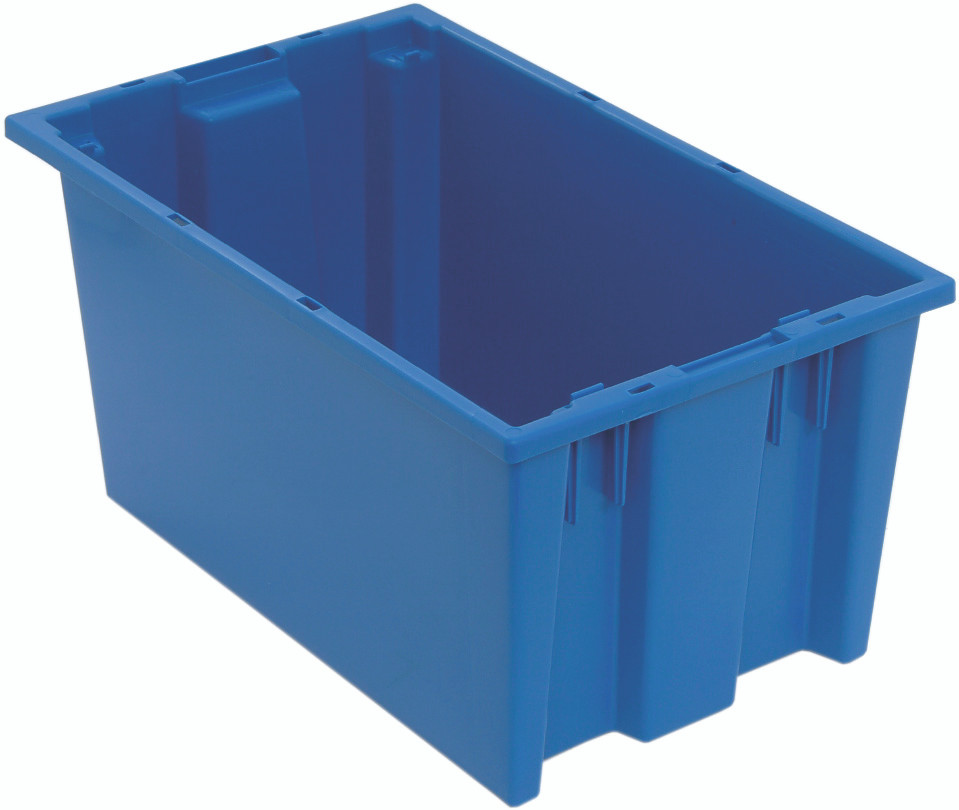 SNT185BL SNT185 Stack and Nest Totes 18"x11"x9" - Carton of 6 Totes