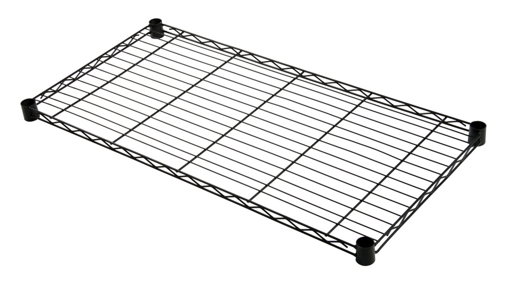 2436BK Black Wire Shelf 24"D x 36"W