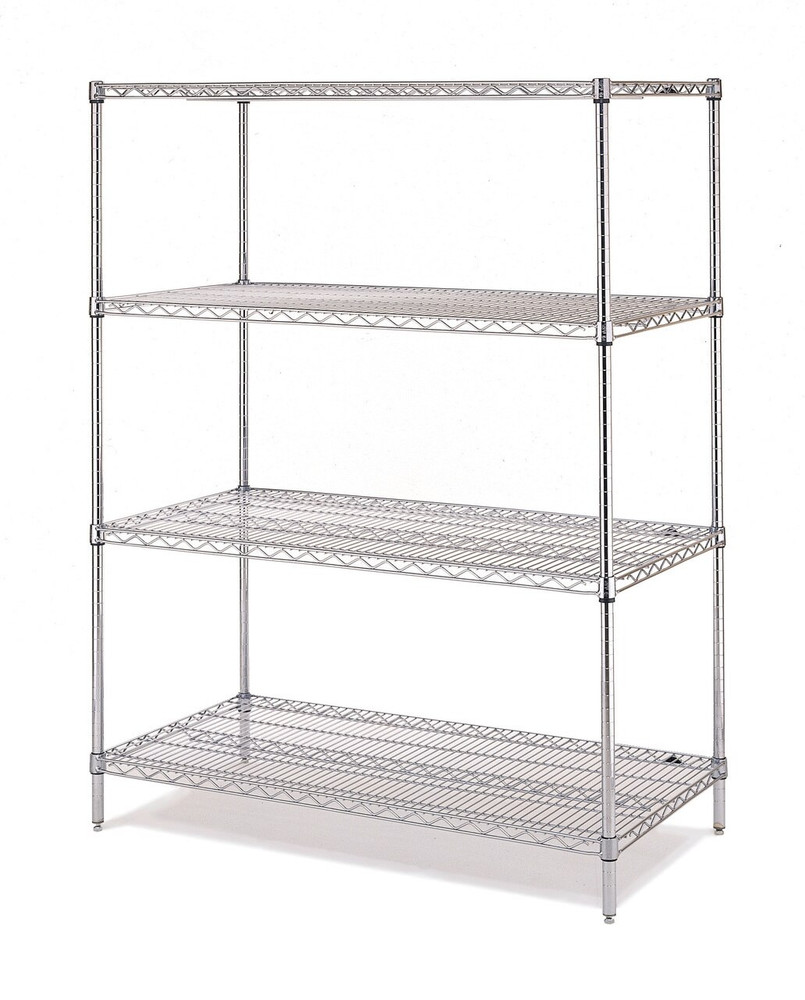 Chrome Wire Shelving Unit