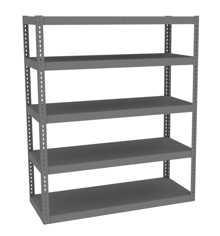 RXHS-602472 Heavy Duty Boltless Die Rack Shelving 60"W x 24"D x 72"H with 5 Shelves