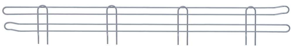 BL72GY Chrome Wire Shelf Back Ledge 72"x4"