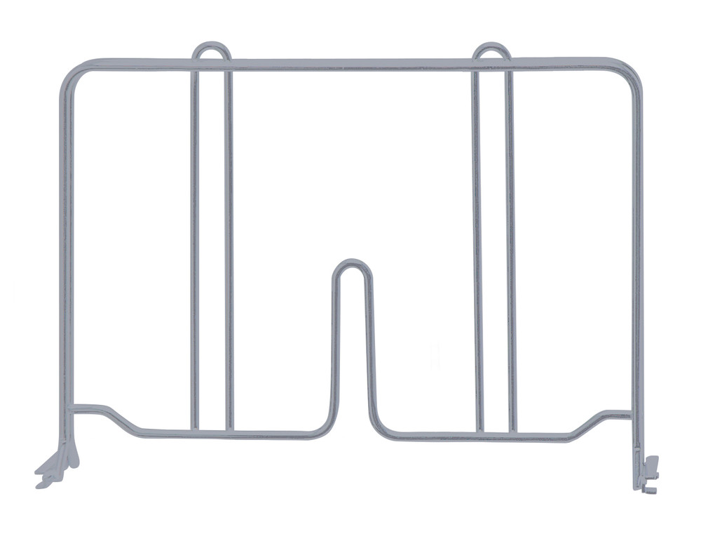 DIV12GY Chrome Wire Shelf Divider 12"x8"