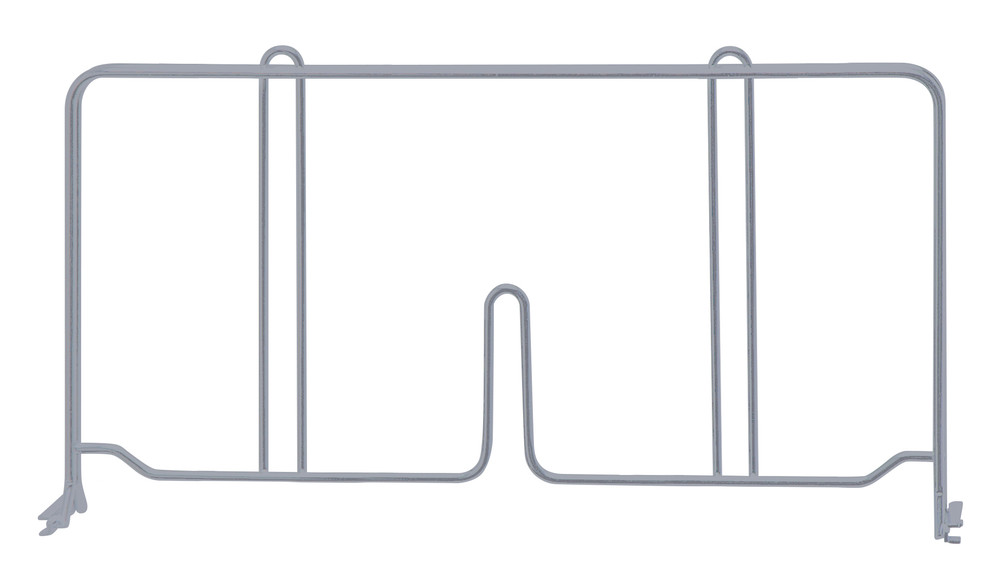 DIV14GY Chrome Wire Shelf Divider 14"x8"
