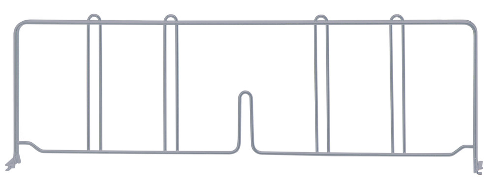 DIV21GY Chrome Wire Shelf Divider 21"x8"