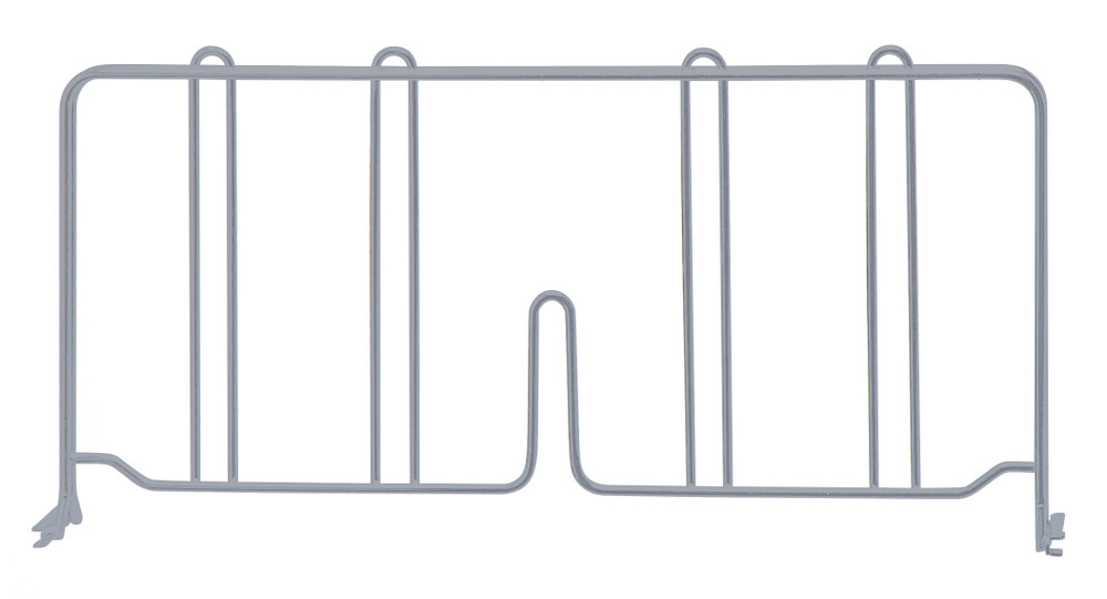 DIV18GY Chrome Wire Shelf Divider 18"x8"