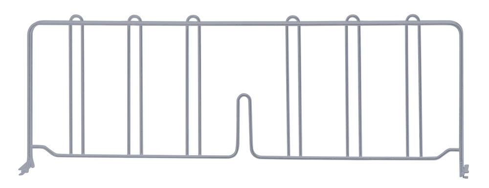 DIV24GY Chrome Wire Shelf Divider 24"x8"