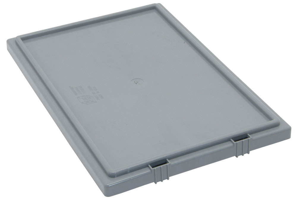 LID201GY Tote Box Lid, for use with SNT200, gray, Made in USA