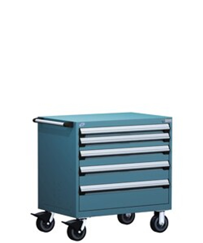 R5BDD-3003 Mobile Drawer Cabinet 30"W with Drawer Dividers