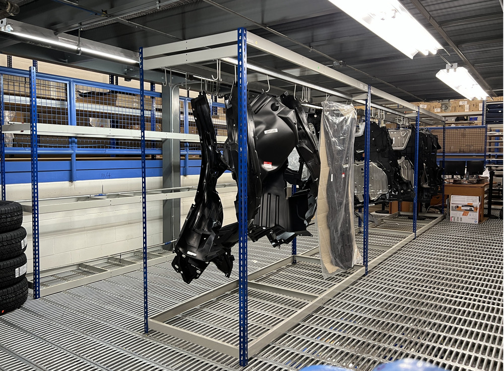 How to Store the Odd Items in Your Dealership with Hanging Racks: A Smarter Solution for Awkward Auto Parts