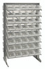 QPRD-102CL Pick Rack, slopped, double sided, 24"L x 36"W x 60"H, 800 lbs. capacity, (16) shelves configuration, includes: (80) QSB102 clear bins