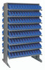 QPRD-100BL Pick Rack, slopped, double sided, 24"L x 36"W x 60"H, 800 lbs. capacity, (16) shelves configuration, includes: (192) QSB100 blue bins