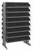 QPRD-109BK Pick Rack, slopped, double sided, 24"L x 36"W x 60"H, 800 lbs. capacity, (16) shelves configuration, includes: (48) QSB109 black bins