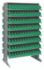 QPRD-100GN Pick Rack, slopped, double sided, 24"L x 36"W x 60"H, 800 lbs. capacity, (16) shelves configuration, includes: (192) QSB100 green bins