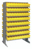 QPRD-501YL Pick Rack, slopped, double sided, 24"L x 36"W x 60"H, 800 lbs. capacity, (16) shelves configuration, includes: (144) QED501 yellow bins