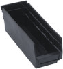 QSB101BKCS Quantum 4" Economy Shelf Bins 11-5/8" x 4-1/8" x 4"