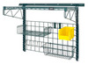 SGK-401836-4PYL Store Grid Medium-Duty Kit, includes: (1) 40" wall track, (2) 31" upright, (2) 18" single cantilever arm, (1) 1836P, (1) 18" x 36" grid panel, (1) 17"L x 7"W x 5"H basket, (1) 9"W x 18"L small shelf, (2) 6" hook, (6) small hook