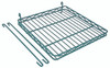 SG-S1616P Store Grid Shelf, 16-1/2"W x 16-1/2"D, with retaining edge, green epoxy antimicrobial finish, NSF