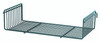 SG-S918P Store Grid Shelf, 18"W x 9"D x 3-3/4"H, flat, green epoxy antimicrobial finish, NSF