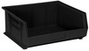 QUS250COCS Conductive ESD Stack and Hang Bin - 14-3/4" x 16-1/2" x 7" - Carton of 6 Bins