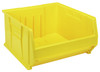 QUS957YLCS Hulk 24" Container, 23-7/8"L x 22-1/2"W x 12"H, stackable, polypropylene, yellow, Made in USA