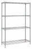 RWR72-1848LD RW72-1848LD Convenient 1 Box Wire Shelving Unit 18"D x 48"W x 72"High with 4 shelves