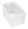 SNT185CL Stack and Nest Tote, 18"W x 11"D x 9"H, heavy duty, 0.76 cu. ft. capacity, clear polypropylene, Made in USA (priced per each, 6 each per carton)