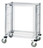 TC-19 Tray Cart, mobile, half size, 30"W x 18"D x 39"H, side loading, holds (19) trays, casters, chrome plated finish, NSF