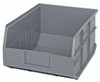 SSB445GY Stackable Shelf Bin, 14"W x 11"D x 7"H, autoclavable up to 250°F, polypropylene, gray, made in USA