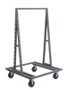 TTD-40 Removable Tray Truck, double sided, 38"W x 40"D x 67"H, 2000 lbs. load capacity, all-welded construction, includes slotted uprights every 3-1/2" centers and bolt on casters (2 swivel and 2 rigid), black steel