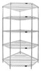 WR54-2442CRNC-5 Wire Shelving, Starter Kit, 5-Sided Shelf, includes: (5) shelves, (4) posts and (20) split sleeves, chrome plated finish, suitable for dry environments, NSF, shipped KD