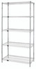 WR63-1260S-5 Wire Shelving Starter Kit, 60"W x 12"D x 63"H, 600 - 800 lb. capacity, includes (5) wire shelves and (4) posts, 304 stainless steel, NSF, shipped KD