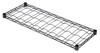 WR74-1436WSBK Wine Cradle Shelving Unit, wire, 36"W x 14"D x 74"H, holds up to (126) bottles, includes: (14) cradle shelves, (4) posts, foot plates and wall brackets, black epoxy antimicrobial finish