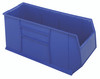 QRB166BL RackBin 42" Container, 47-7/8"L x 16-1/2"W x 17-1/2"H, 180 lbs. capacity, includes (8) 1/4" drill hole pattern on bottom of bin for easy hole insertion for drainage and air circulation if needed, made of high density polypropylene, blue