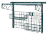 SGK-401836-4PCL Store Grid Medium-Duty Kit, includes: (1) 40" wall track, (2) 31" upright, (2) 18" single cantilever arms, (1) 36"W x 18"D shelf (1836P), (1) 36"W x 18"H grid panel, (1) 17"W x 7"D x 5"H basket, (1) 18"W x 9"D small shelf