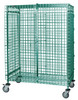 M2436-69SECP Security Unit, mobile, 36"W x 24"D x 69"H, includes: (1) top shelf, (1) bottom shelf, (1) security panel set (includes back and sides), (1) pair of security panel doors, and (4) posts, donut bumpers