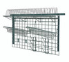 SGK-563048-1P Store Grid Medium-Duty Kit, includes: (1) 56" wall track, (2) 44" uprights, (1) 48"W x 30"H grid panel, (1) 46"W x 14"D tray drying rack, (2) slanted tray drying racks, (2) bottle holders and (2) 6" hooks
