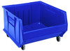 QUS967MOB Hulk 24" Container, mobile, 23-7/8"L x 22-1/2"W x 15"H, stackable, polypropylene, Made in USA