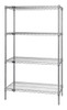 WR54-1248C Chrome Wire Shelving Unit 12"D x 48"W x 54"High