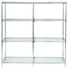 AD74-2460C Chrome Wire Shelving Add-On 24"D x60"W x 74"High
