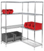 AD86-1824C Chrome Wire Shelving Add-On 18"D x 24"W x 86"High