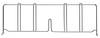 DIV30 Chrome Wire Shelf Divider 30"x8"