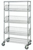 M1836BC6C Mobile Wire Basket Cart 18"D x 36"W x 69"H