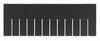 DL92060CO Conductive Long Divider for Dividable Grid Containers - Carton of 6 Long Dividers