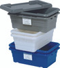 TUB1711-8BL TUB1711-8 Cross Stack Tub 17-1/4" x 11" x 8" - Carton of 6 Tubs