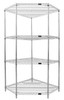 WR74-2442CRNC Corner Wire Shelving 4 Shelf System, per image